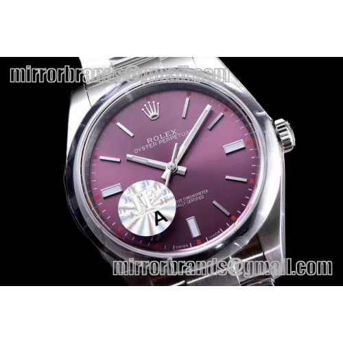 Rolex Oyster Perpetual 39mm 114300 JF 1:1 Best Edition Red Grape Dial SH3132 Rolex Oyster Perpetual 39mm 114300 JF 1:1 Best Edition Red Grape Dial SH3132