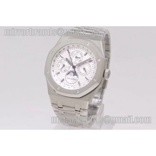 Audemars Piguet Royal Oak 41mm Complicated Function 26574 SS JF 1:1 Best Edition White Textured Dial