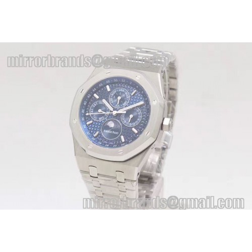 Audemars Piguet Royal Oak 41mm 26574 SS JF 1:1 Best Edition Blue Dial on SS Bracelet A5134 Audemars Piguet Royal Oak 41mm 26574 SS JF 1:1 Best Edition Blue Dial on SS Bracelet A5134