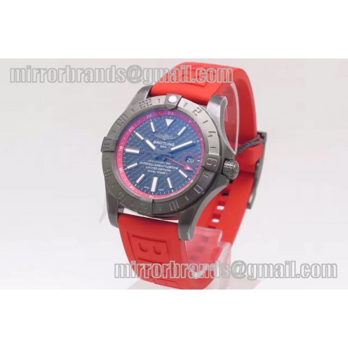 Breitling Avenger GMT PVD GF 1:1 Best Edition Carbon Fiber Dial A2836