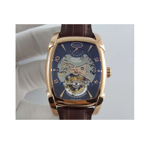 Parmigiani Fleurier Kalpa Grande Tourbillon RG Black Skeleton Dial