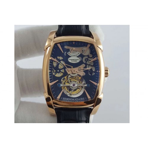 Parmigiani Fleurier Kalpa Grande Tourbillon RG Black Skeleton Dial