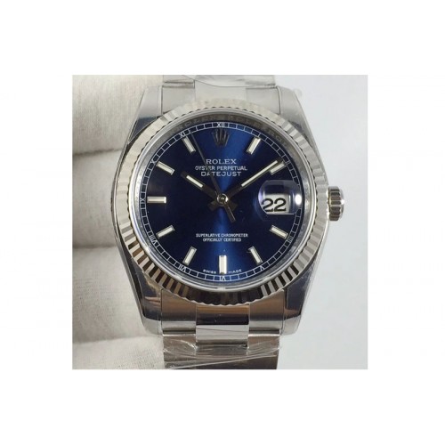 Rolex DateJust 36 SS 116234 ARF 1:1 Best Edition Blue Dial