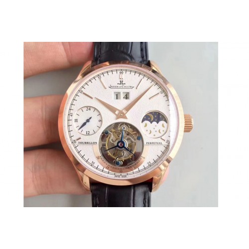 Jaeger-LeCoultre Master Tourbillon With Big Date/Day Phase RG/LE White Flying Tourbillon