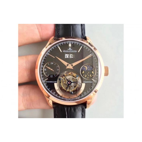Jaeger-LeCoultre Master Tourbillon With Big Date/Day Phase RG/LE Black Flying Tourbillon