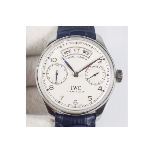 IWC Portuguese SS Real PR Real Annual Calendar IW503502 YLF White Dial IWC Portuguese SS Real PR Real Annual Calendar IW503502 YLF White Dial