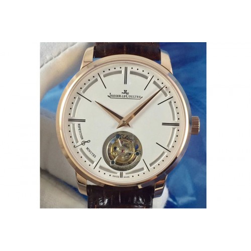 Jaeger-LeCoultre Master Ultra Tourbillon RG/LE Watches A982 White Dial