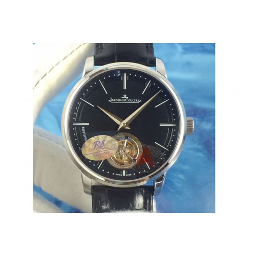 Jaeger-LeCoultre Master Ultra Tourbillon SS/LE Watches A982 Black Dial