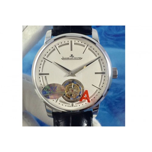 Jaeger-LeCoultre Master Ultra Tourbillon SS/LE Watches A982 White Dial