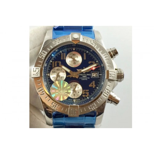 Breitling Skyland Avenger SS GF 1:1 Best Edition Blue Numeral Dial A7750
