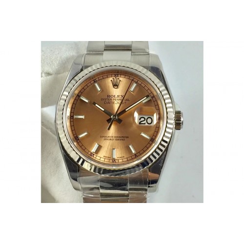 Rolex DateJust 36 904L SS 116234 ARF  RG Dial SA3135