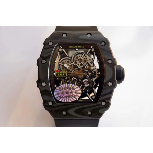 Richard Mille RM035-02 Rafael Nadal Forge Carbon Titanium Case Black Button