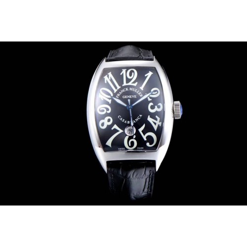Franck Muller Casablanca with Date SS TW 1:1 Black Dial A2824