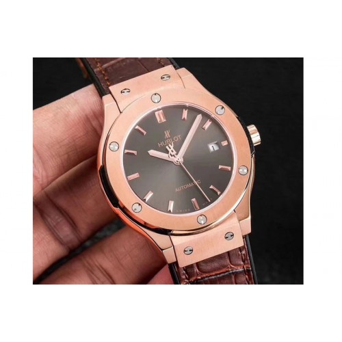 Hublot Classic Fusion 42mm RG JJF 1:1 Best Edition Gray/Blue/Black Face Hublot Classic Fusion 42mm RG JJF 1:1 Best Edition Gray/Blue/Black Face