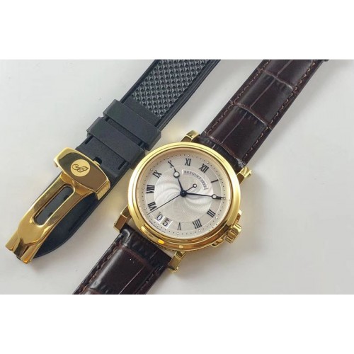 Breguet Marine 5222 YG/LE White Dials Cal.517GG