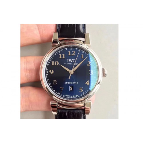 IWC Da Vinci IW356601 SS MKF 1:1 Best Edition Blue Dial A2892 IWC Da Vinci IW356601 SS MKF 1:1 Best Edition Blue Dial A2892