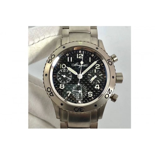 Breguet Type XX Chrono SS/SS Black Dial A7750 Breguet Type XX Chrono SS/SS Black Dial A7750