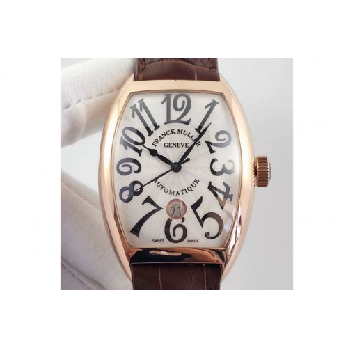 Franck Muller Casablanca 8880 RG White Dial Swiss 2824-2