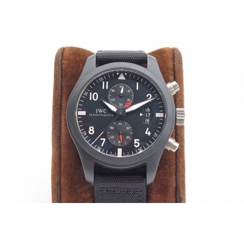 IWC PILOT IWC388001 ZF 1:1 BEST EDITION CERAMIC CASE ON NYLON STRAP A7750