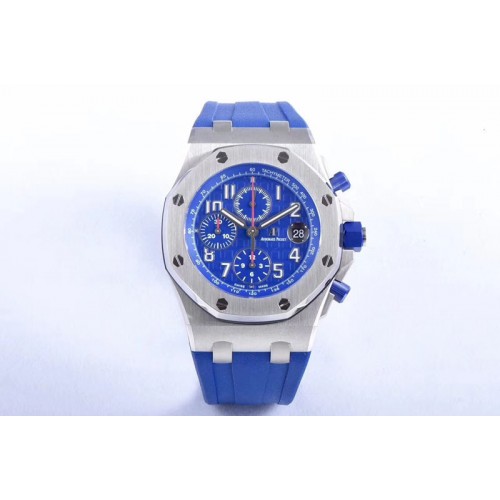 Audemars Piguet Royal Oak Offshore 2018 SIHH Indigo Blue JF 1:1 Best Edition on Blue Rubber Strap A3126 Audemars Piguet Royal Oak Offshore 2018 SIHH Indigo Blue JF 1:1 Best Edition on Blue Rubber Strap A3126