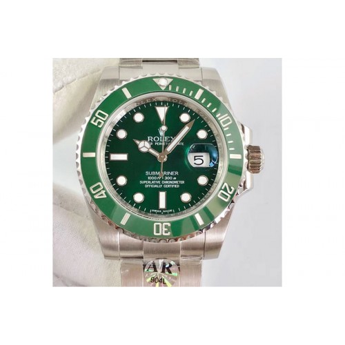 Rolex Submariner 116610 LV Green Ceramic ARF 1:1 Best Edition 904L SS Case and Bracelet A2824