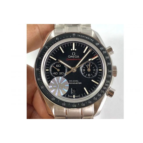 Omega SpeedMaster MoonWatch SS V2 OMF 1:1 Best Edition Black Dial Red Words on SS bracelet A9300 Omega SpeedMaster MoonWatch SS V2 OMF 1:1 Best Edition Black Dial Red Words on SS bracelet A9300