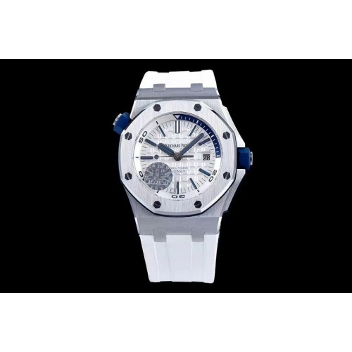 Audemars Piguet Royal Oak Offshore J 15710 White Diver JF V7 1:1 Best Edition On XS White Rubber Strap A3120