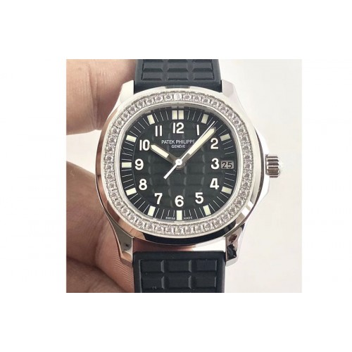 Patek Philippe Aquanaut Jumbo 5069G SS Best Edition Black Dial on Black Rubber Strap Asian PP324CS (Free Box)