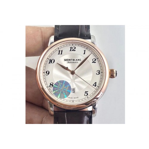 Montblanc Star Legacy 117574 Automatic RG/LE White Dial A2892 Mens Watch