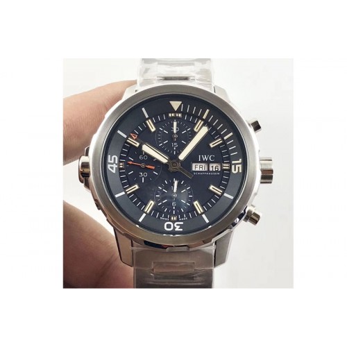 IWC Aquatimer Chrono IW376803 V6F 1:1 Best Edition Blue Dial on SS Bracelet A7750
