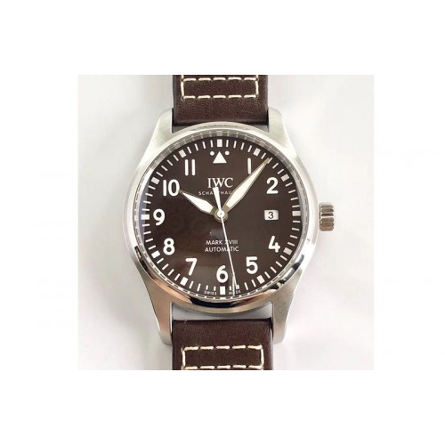 IWC MARK XVIII IW327003 SS V7 1:1 Best Edition Brown Dial Brown Leather Strap Swiss eta 2892 IWC MARK XVIII IW327003 SS V7 1:1 Best Edition Brown Dial Brown Leather Strap Swiss eta 2892