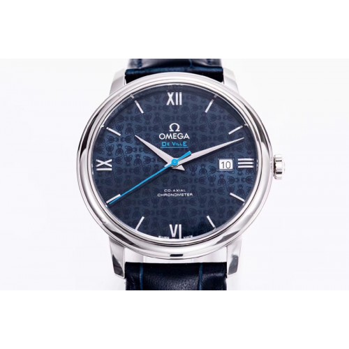 Omega De Ville Prestige Orbis Collection RXW 1:1 Best Edition on Blue Leather Strap A2892
