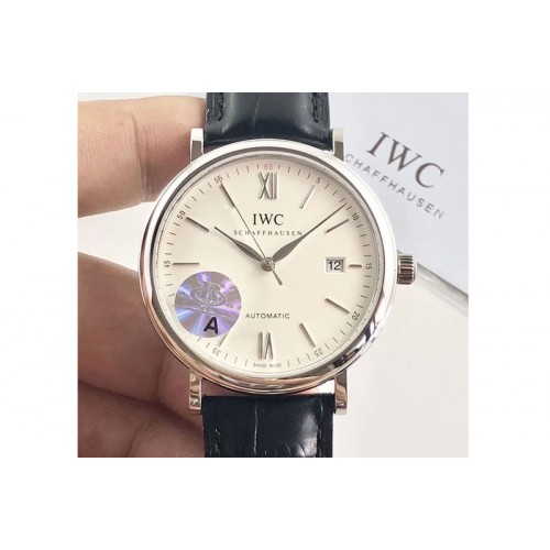 IWC Portofino Automatic Edition IW356501 R Factory White Dial  M9015 Witch Match Card