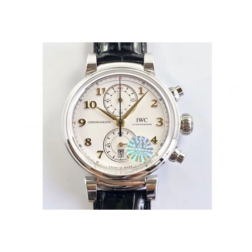 IWC Da Vinci Chrono Laureus IW393402 SS YLF 1:1 Best Edition White Dial Gold Markers A7750 IWC Da Vinci Chrono Laureus IW393402 SS YLF 1:1 Best Edition White Dial Gold Markers A7750