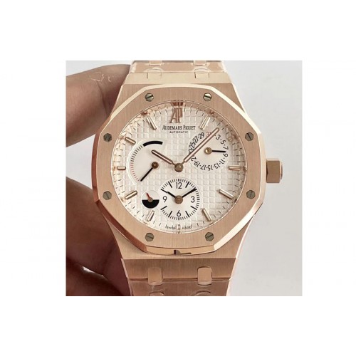 Audemars Piguet Royal Oak 41mm 26120 RG TWA Best Edition White Dial on RG Bracelet A2329 Audemars Piguet Royal Oak 41mm 26120 RG TWA Best Edition White Dial on RG Bracelet A2329