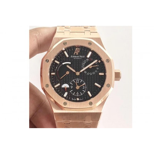 Audemars Piguet Royal Oak 41mm 26120 RG TWA Best Edition Black Dial on RG Bracelet A2329 Audemars Piguet Royal Oak 41mm 26120 RG TWA Best Edition Black Dial on RG Bracelet A2329