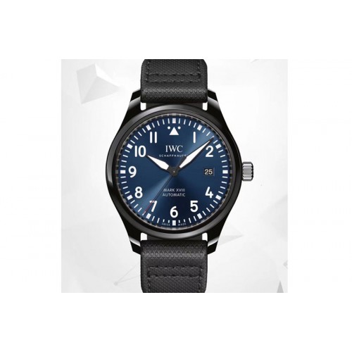 IWC Mark XVIII LAUREUS IW324703 Black Ceramic MKF Best Edition on Black Nylon Strap A2892