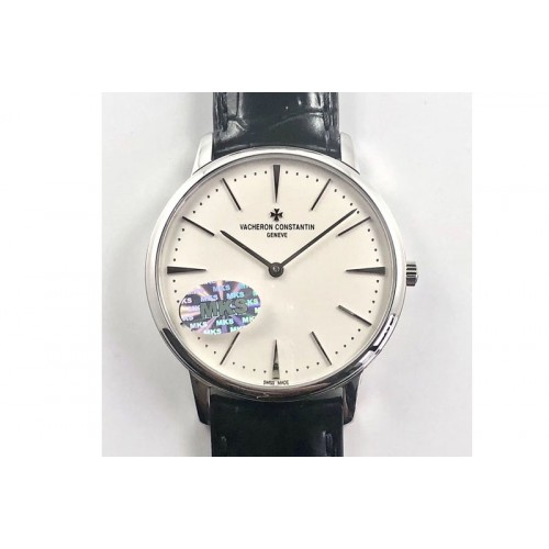 Vacheron Constantin Patrimony 81180 SS MKF 1:1 Best Edition White dial on Black Leather MIYOTA 9039 Vacheron Constantin Patrimony 81180 SS MKF 1:1 Best Edition White dial on Black Leather MIYOTA 9039