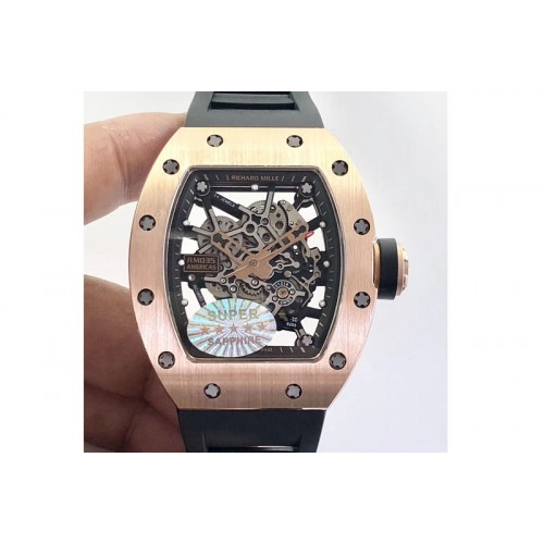 Richard Mille RM035-02 Americas RG KVF Best Edition Skeleton Dial on Black Rubber Strap MIYOTA8215 Richard Mille RM035-02 Americas RG KVF Best Edition Skeleton Dial on Black Rubber Strap MIYOTA8215