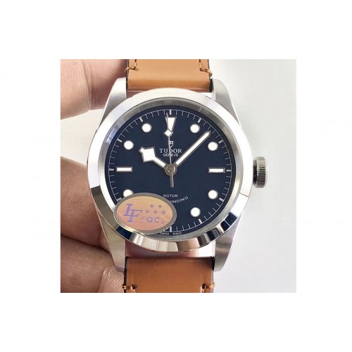 Tudor Black Bay 41mm LF 1:1 Best Edition Blue Dial on Brown Leather Strap A2824 Tudor Black Bay 41mm LF 1:1 Best Edition Blue Dial on Brown Leather Strap A2824