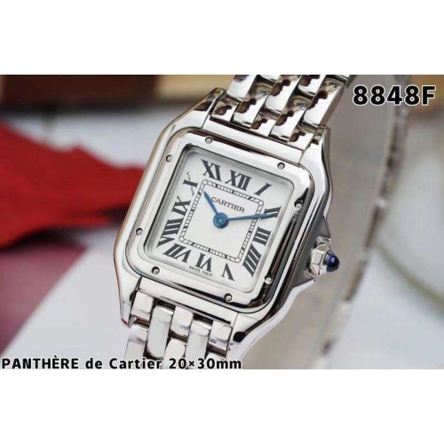 Cartier Panth�re Secrete Ladies 22mm SS K11 1:1 Best Edition White Dial on SS Bracelet Ronda Quartz Cartier Panth�re Secrete Ladies 22mm SS K11 1:1 Best Edition White Dial on SS Bracelet Ronda Quartz