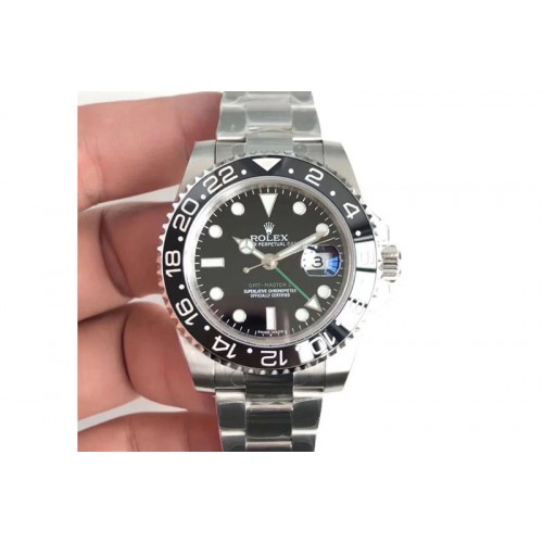 Rolex GMT-Master II 116710 LN Black Ceramic 1:1 EWF Best Edition on SS Bracelet A2836