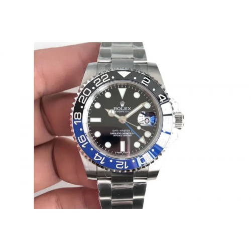 Rolex GMT-Master II 116710 BLNR Black/Blue Ceramic 1:1 EWF Best Edition on SS Bracelet A2836
