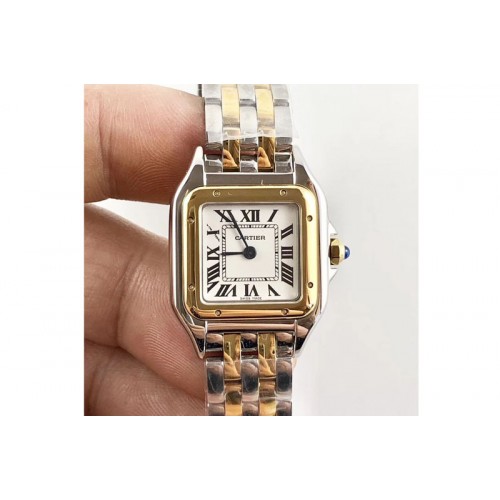 Cartier Panth�re Secrete Ladies 22mm SS/YG 8848F 1:1 Best Edition White Dial on SS/YG Bracelet Ronda Quartz Cartier Panth�re Secrete Ladies 22mm SS/YG 8848F 1:1 Best Edition White Dial on SS/YG Bracelet Ronda Quartz