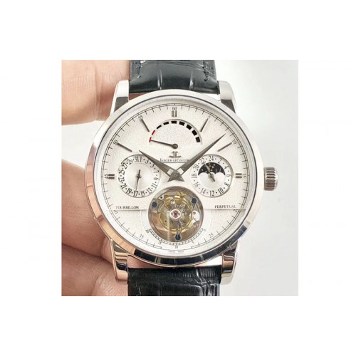 Jaeger-LeCoultre Master Tourbillion 42mm SS/LE White Dial Watches