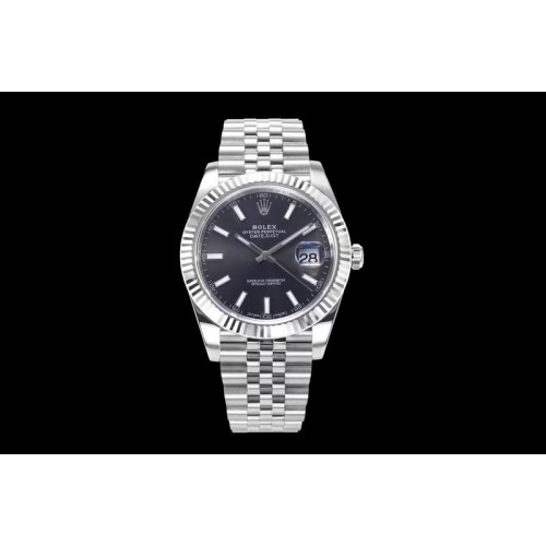 Rolex DateJust 41 126334 904L SS DJF 1:1 Best Edition Gray Dial on Jubilee Bracelet A2824