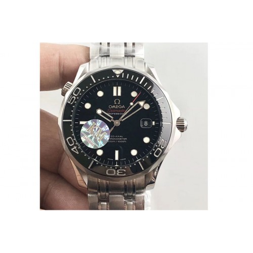 Omega Seamaster 300M Chronometer SS KM 1:1 Best Edition Ceramic Bezel Black Dial on SS Bracelet A2500 Omega Seamaster 300M Chronometer SS KM 1:1 Best Edition Ceramic Bezel Black Dial on SS Bracelet A2500