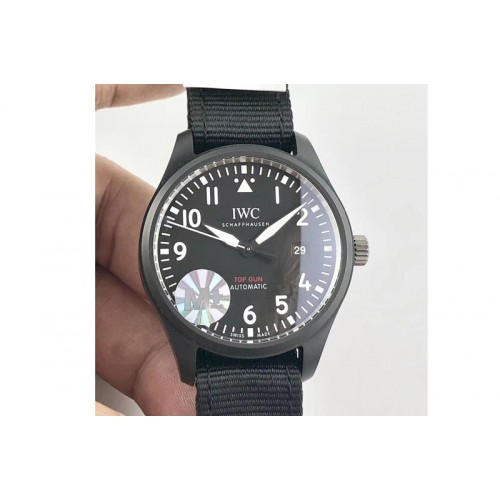 IWC iw326901 Top Gun M+F 1:1 Best Edition Ceratanium Black Dial Black Nylon strap Cal.35111 IWC iw326901 Top Gun M+F 1:1 Best Edition Ceratanium Black Dial Black Nylon strap Cal.35111