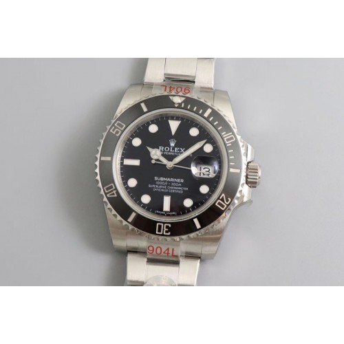 Rolex Submariner 116610 LN Black Ceramic ZZF 904L 1:1 Best Edition on SS Bracelet A2836