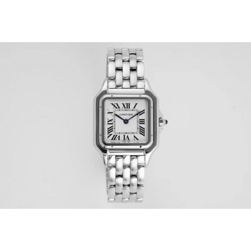 Cartier Panth�re Secrete Ladies 27mm SS AF 1:1 Best Edition White Dial on SS Bracelet Swiss Quartz Cartier Panth�re Secrete Ladies 27mm SS AF 1:1 Best Edition White Dial on SS Bracelet Swiss Quartz
